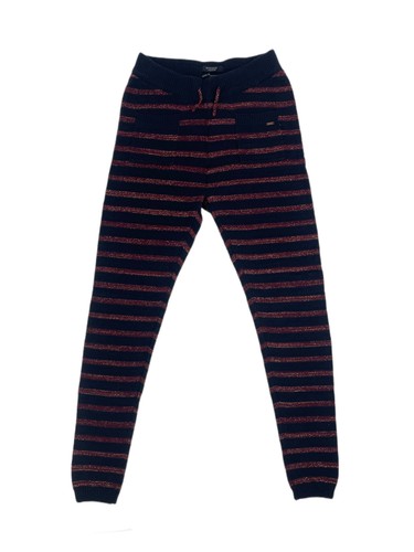 SCOTCH & SODA Girl's Navy Glitter Striped Leggings #333 10 NWT - Picture 1 of 2