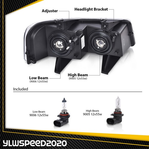 Clear Lens Headlight Driver Side Fit For 03-19 Chevy Express GMC Savana Van - Picture 7 of 9