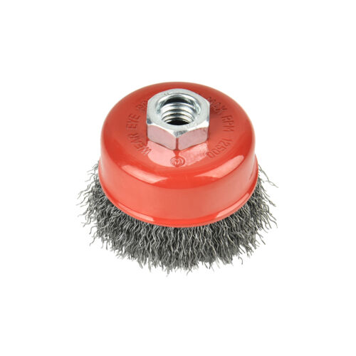 Aain Set 4 pezzi 3 pollici filo crimpato tazza spazzola ruota per smerigliatrici angolari 5/8"-11 UNC - Foto 6 di 9