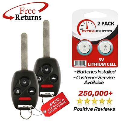 #ad 2 For 2006 2007 2008 2009 2010 2011 Honda Civic EX Si Keyless Entry Key Remote $14.95