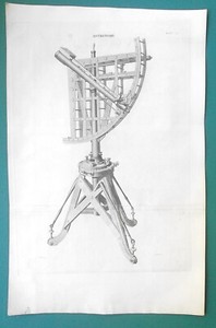 ASTRONOMY-Troughton-039-s-Astronomical-Quadrant-Telescope-1810-Antique-Print