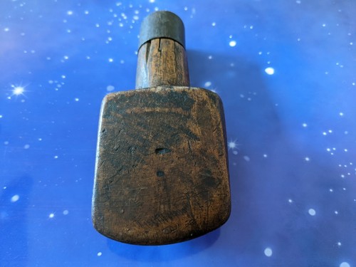 Herramienta de aderezo de plomo de madera vintage persiguiendo cuña cincel jefe herramienta antigua boj - Imagen 9 de 12