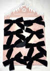 CUPCAKES & CASHMERE VELVET BOWS (8) BLACK TREE Gift Ornaments NIP