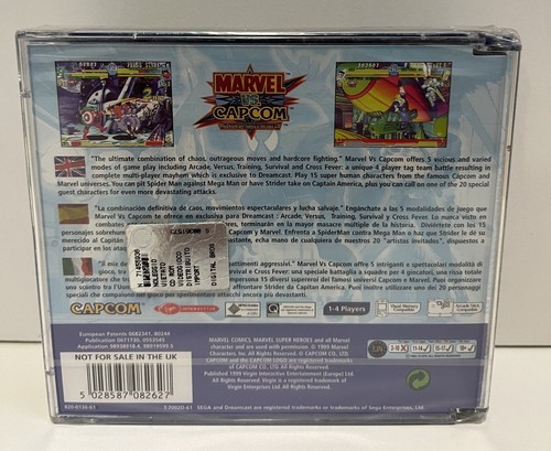MARVEL VS CAPCOM SEGA DREAMCAST PAL NEW FACTORY SEALED * DEFECT AS THIRD PHOTO - Picture 2 of 15