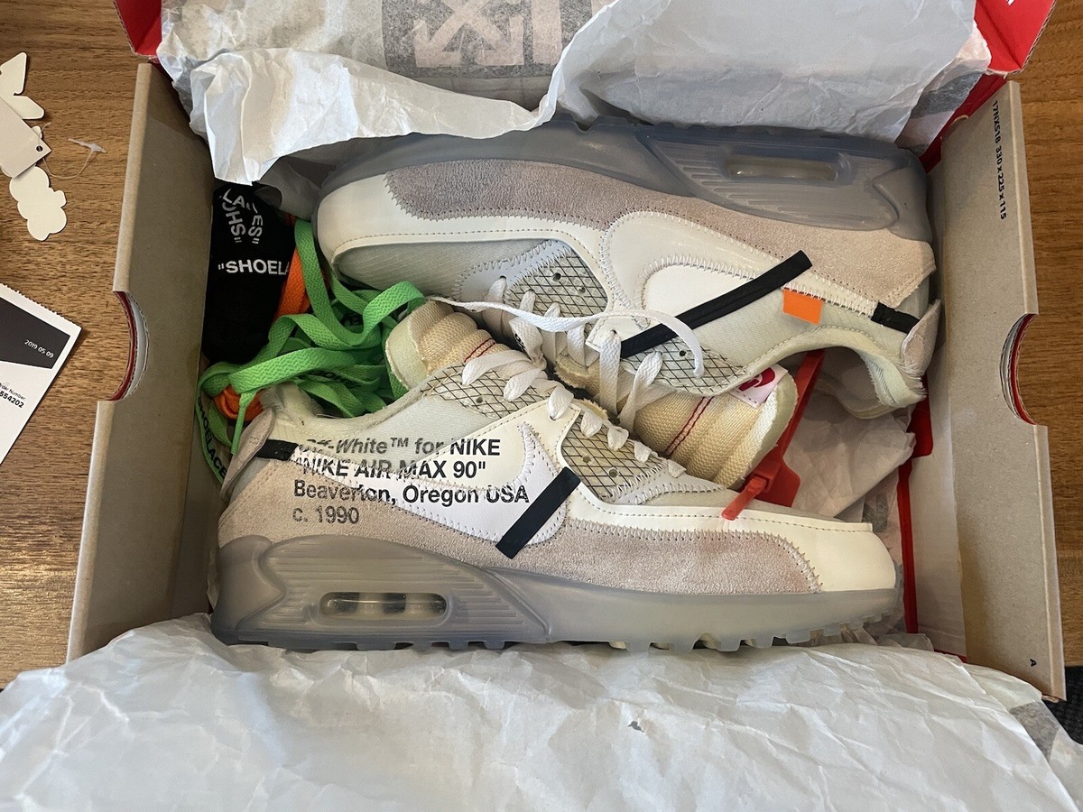Size 8 - Nike Air Max 90 x OFF-WHITE The Ten 2017 887223552475| eBay