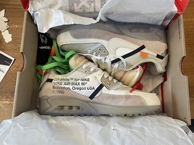 Size 8 - Nike Air Max 90 x OFF-WHITE The Ten 2017 887223552475| eBay