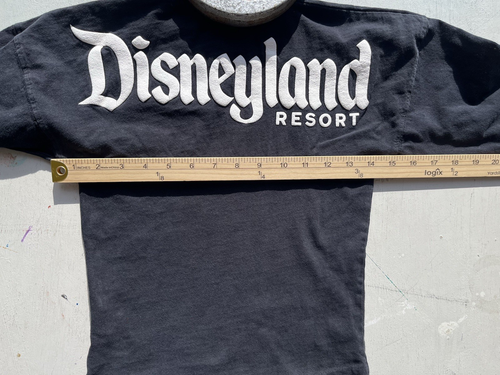 Kid's Disneyland Spirit Jersey T-Shirt Black Spell-Out XS Resort Mickey Mouse CA - Picture 8 of 11
