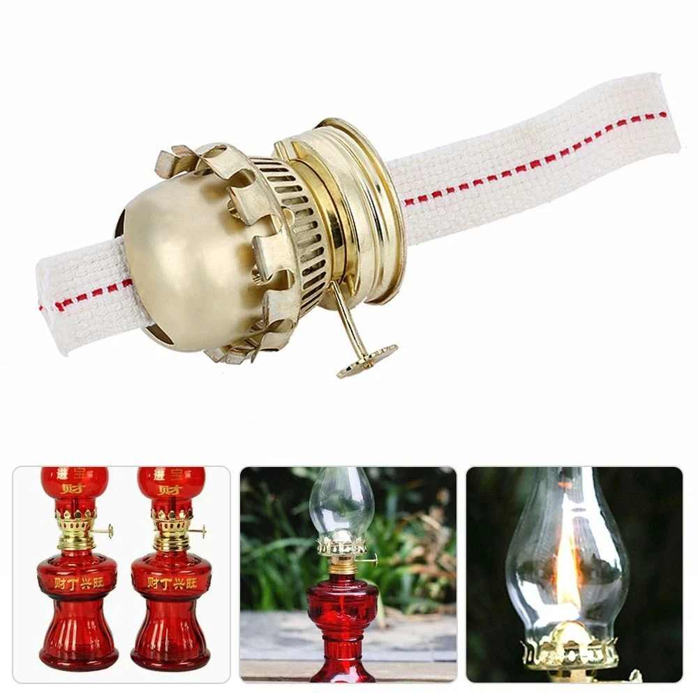 Hole Kerosene Lamp Head Retro Kerosene Lamp Cap Glass Oil Lamp