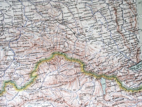 CARTE VINTAGE 1925 DE LA SIBÉRIE OCCIDENTALE UNION SOVIÉTIQUE RUSSIE KAZAKHSTAN MONGOLIE - Photo 5/9