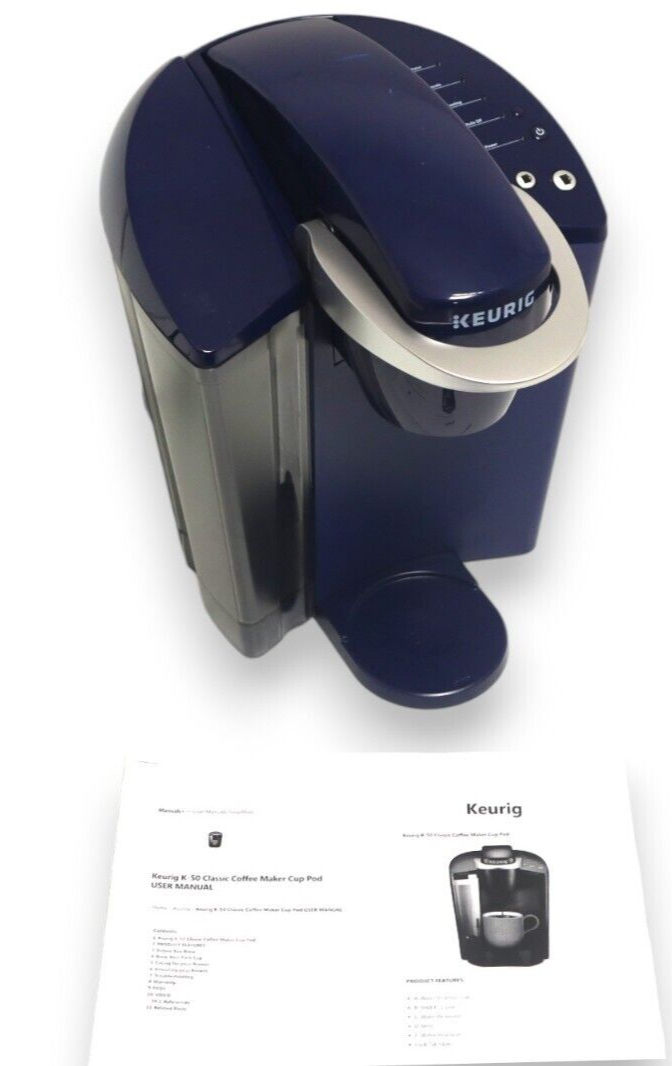 Keurig K-Classic K55 Single-Serve K-Cup Pod Coffee Maker, Blue | eBay