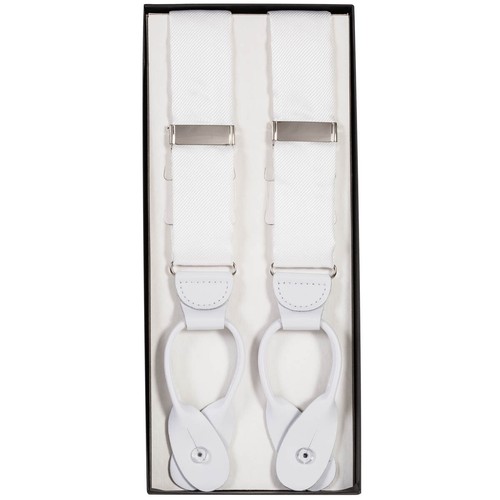HOLD'EM 100% Silk Suspenders For Men Y-Back Button End Made in USA – Many Colors - Picture 30 of 31