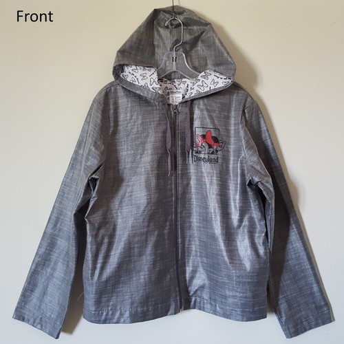 Veste de pluie à capuche zippée Disneyland Minnie Mouse SAY YES TO BOWS grise femme L - Photo 2 sur 14