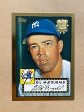 Gil McDougald ~ 2001 Topps 52 Reprints 52R-8 #372 ~ New York Yankees ~ Free Ship