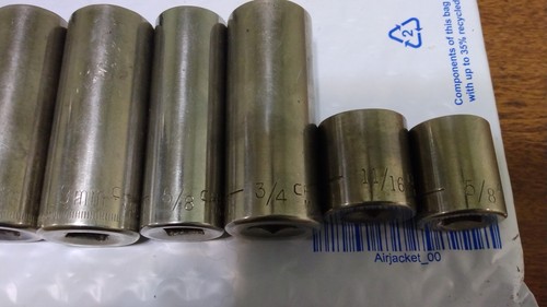 CRAFTSMAN Deep Sockets Inverted G Series Mixed 12 Socket Lot 3/8 Drive - Picture 3 of 9