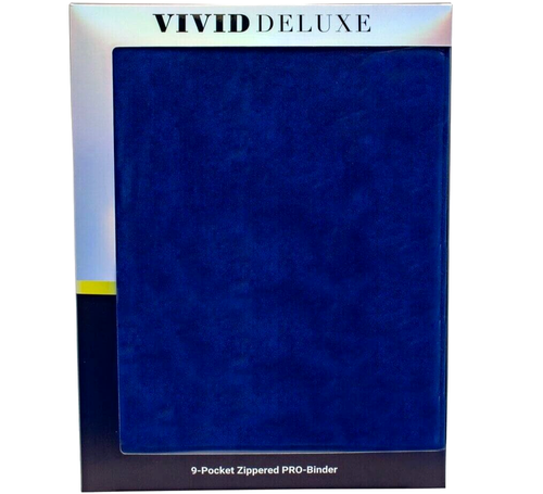 ULTRA PRO BINDER Vivid Deluxe 9 Pocket Zippered PRO-Binder DELUXE Blue - Picture 8 of 10