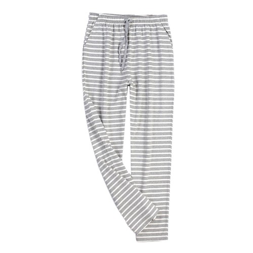 Men's Cotton Pajama Pants Striped Soft Drawstring Elastic Waist Long Pjs Bottom - Bild 6 von 8