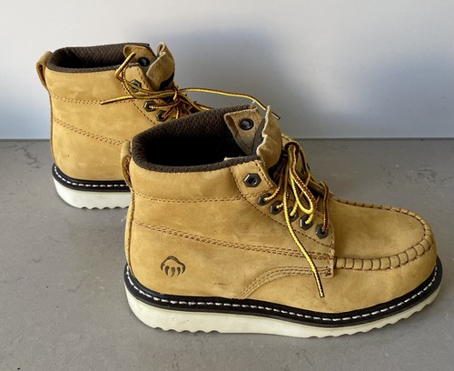 Wolverine New Women’s Apprentice Hi-Nubuck Honey Wedge Boot Sz AU 6 US 6 W09429 - 第 5/9 張圖片