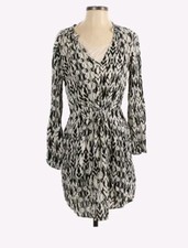 GAP Women's Black Print Dress Size Small