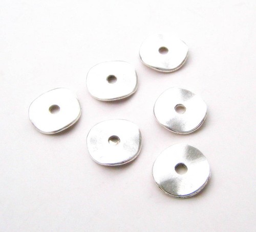 Metallperlen Metallspacer 10mm 50 Stück SERAJOSY Zwischenperlen gewellt - Bild 3 von 5