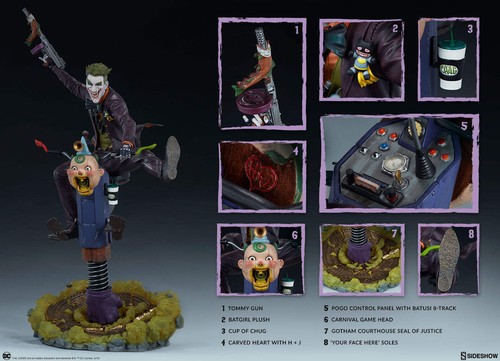 SIDESHOW COLLECTIBLES DC Comics The Joker Premium Format Figure Statue NEW - Picture 12 of 12