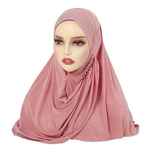 Islamic Hijab Shawl Women Muslim Amira Prayer Scarf Head Wrap Turban Headscarf - Picture 24 of 31