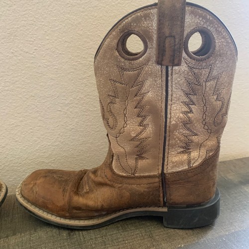 Smoky Mountain Kinder Größe 2,5 Cowboystiefel braun Leder Stil 3108C - Bild 7 von 9