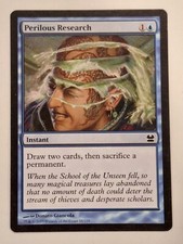Perilous Research - Modern Masters - Magic the Gathering MTG Nice!