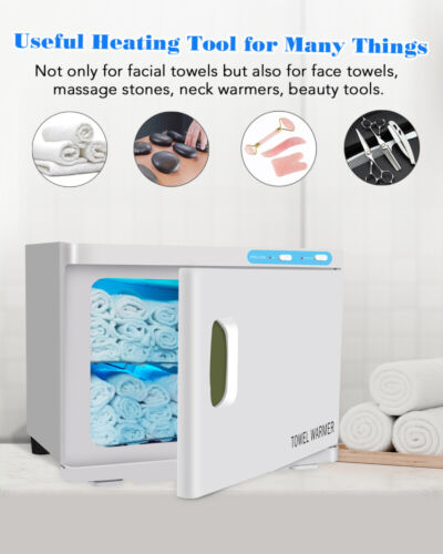 Weiß 23L UV Sterilisator Heißhandtuchwärmer Dampfgarer Schrank Gesichtssalon Spa Beauty - Bild 4 von 12