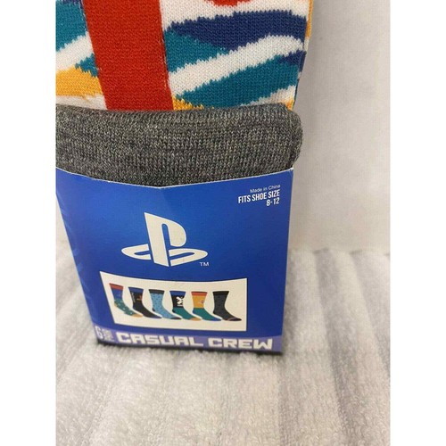 Sony Playstation NEW 6 Pair CREW SOCKS SIZE 8-12 Bioworld - Picture 2 of 3