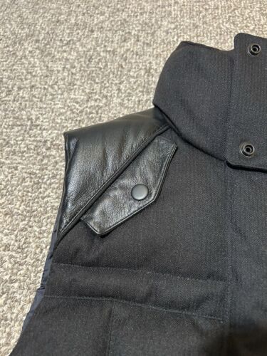 Nobis Canada Ricky Bobby Vest Men’s M Black White Duck Down Quilted Full Zip - Picture 4 of 14