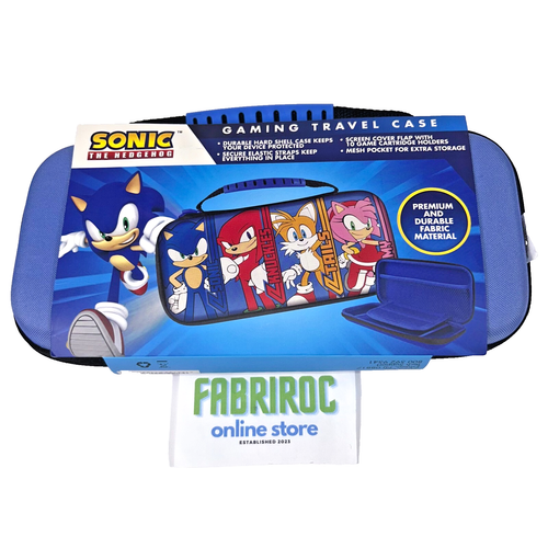 Sonic The Hedgehog/Tails/Knuckles/Amy Nintendo Switch Video Console Travel Case! - Picture 2 of 2