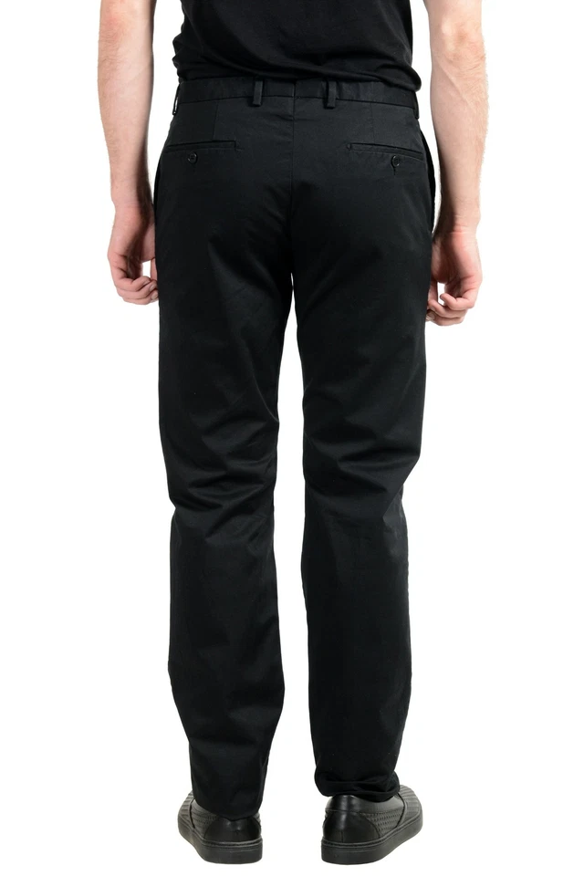 Pantalones informales elásticos negros para hombre Malo US 34 IT 50 Foto 3 de 4