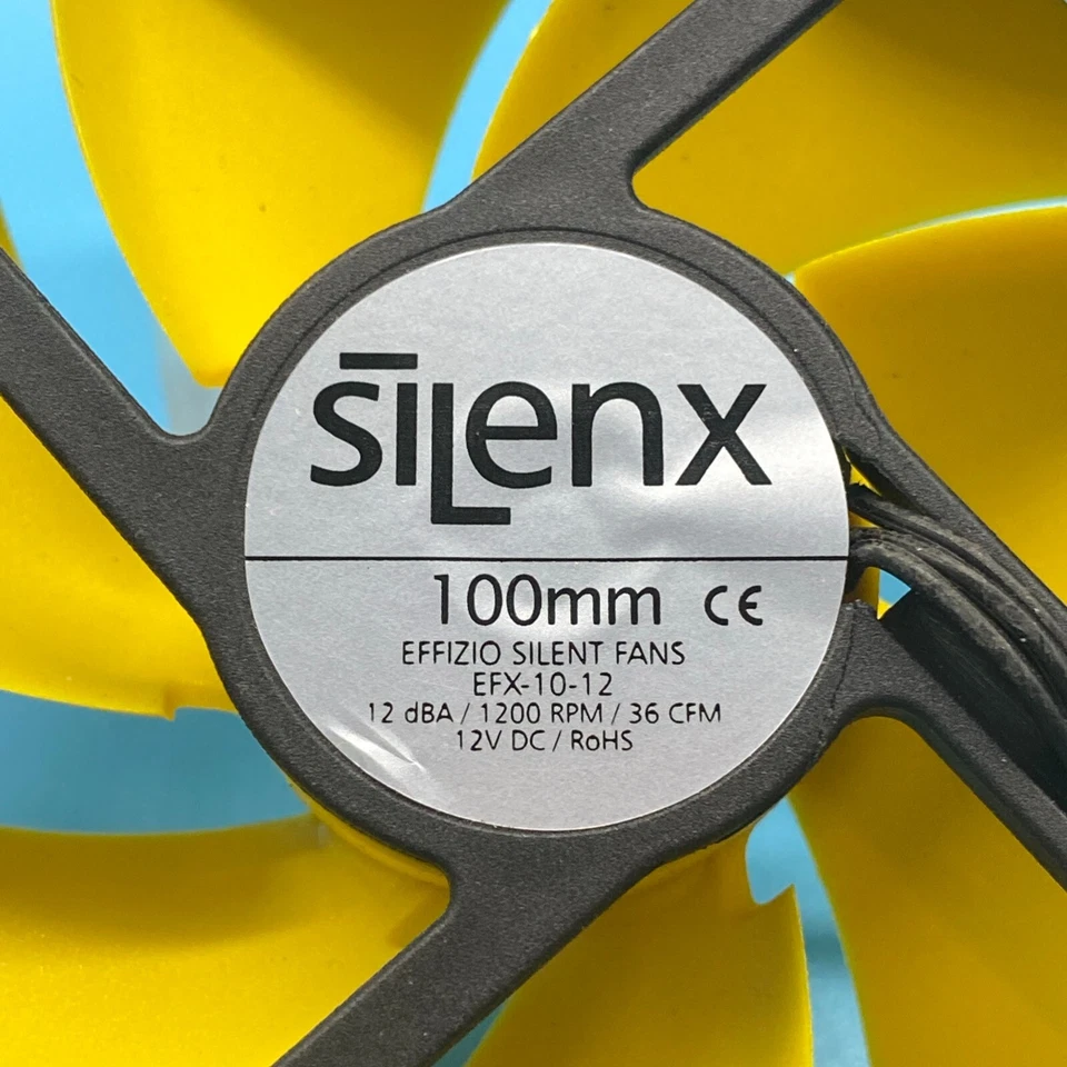 SiLenX EFFIZI0 100mm Silent Fans 12dBA 36 cfm Ultra Fluid Dynamic Bearings Used - Image 2 of 4