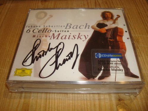 MISCHA MAISKY Bach 6 Cello Suites Cello-Suiten DGG 3CD 463314-2 Signed Signiert