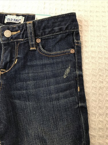 Girls Jeans Classic Rise Capri Stretch Denim Old Navy Size 6 Blue - Picture 7 of 9