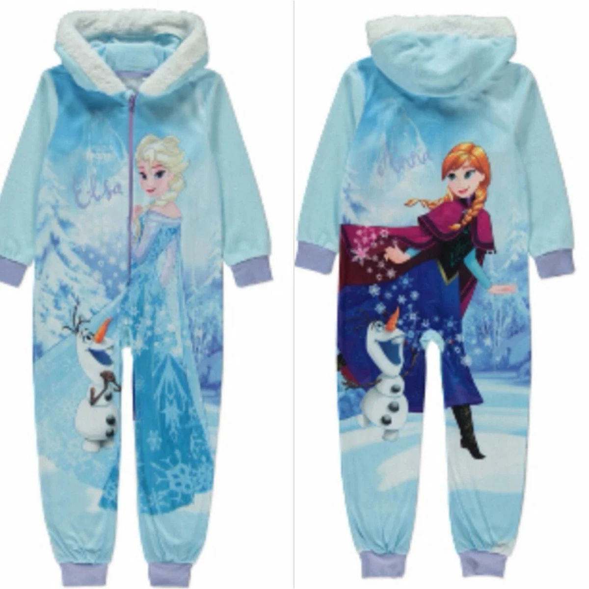 New Girls Disney Frozen onesie all in one pj ELSA ANNA 10 11 GIFT
