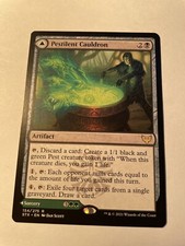 MTG Pestilent Cauldron  – Strixhaven: School of Mages Magic Card # 154