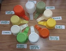 Tupperware vintage replacement dry measuring cups YOU CHOOSE SIZES AND COLORS