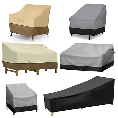 #ad Heavy Duty Outdoor Sofa Cover Waterproof Lawn Patio Furniture Chair Protector $13.98