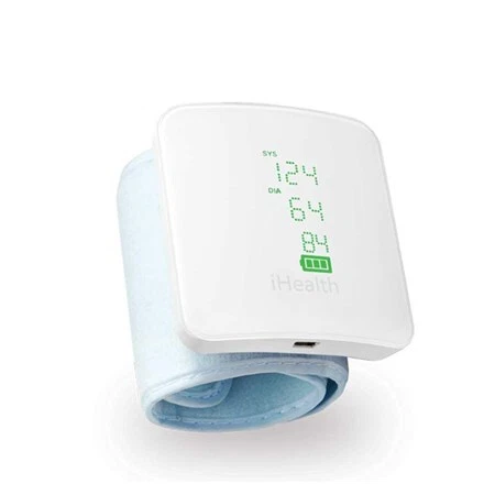 855111003941 iHealth Handgelenk-Blutdruckmessgerät BP7S Weiß, Kabellos, Gewicht - Bild 1 von 1