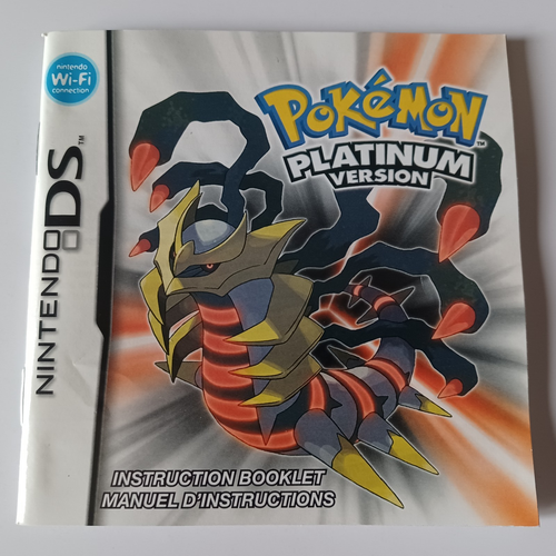 Nintendo DS Pokemon Platinum Version MANUAL ONLY No Game/Case Original Authentic - Picture 2 of 3
