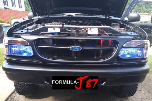 LED Kit F15 140W 9008 H13 8000K Icy Two Bulbs Headlight High Low Beam Upgrade - Picture 20 of 24