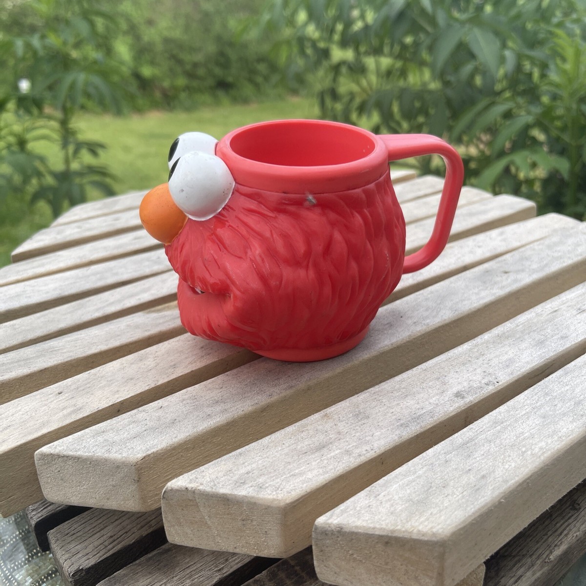 Vintage Sesame Street ELMO MUG - Kids 3D Plastic Cup by Jim Vintage Sesame Street ELMO MUG - Kids 3D Plastic Cup by Jim