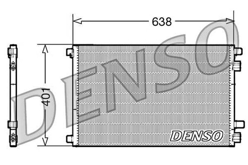 AC Condenser DENSO Fits RENAULT Grand Scenic III Megane I 99-10 8200115543 - Picture 1 of 1