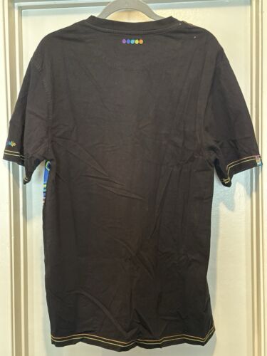 VINTAGE Coogi Mens TShirt Graphic Print on Black Heavyweight Thick Stitch Size L - Picture 4 of 6
