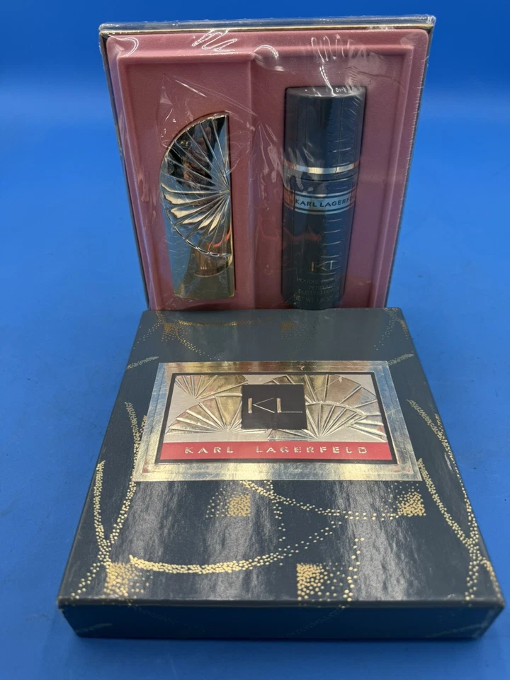 RARO DE COLECCIÓN NOS Perfume Karl Lagerfeld KL, Polvo para Polvo y Jabón Savon Foto 2 de 4