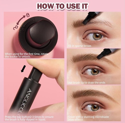 Angled Gel Brow Brush – Precision Eyebrow Makeup Tool - Picture 8 of 9