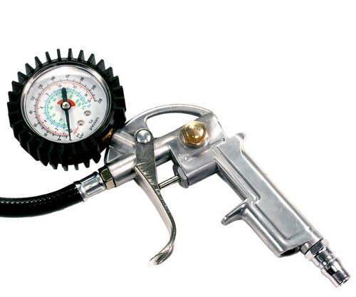 CAR TRUCK TYRE TIRE AIR INFLATOR DIAL PRESSURE METER GAUGE COMPRESSOR TOOL L9 - Picture 2 of 3