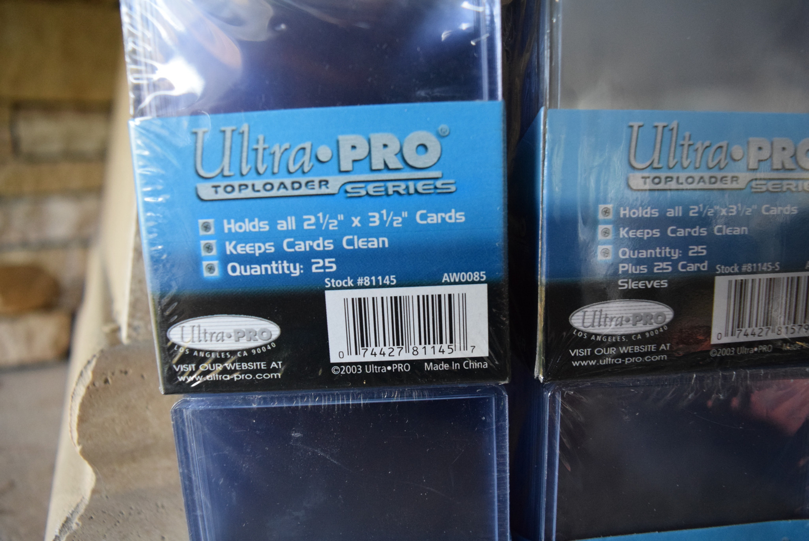 (4) Ultra PRO Toploader Series 3"x4" Premium TOPLOADER Baseball CLEAR