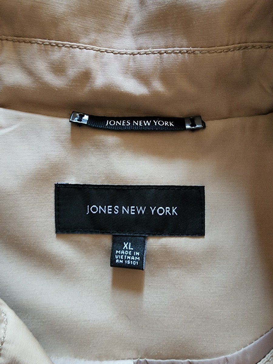 Jones New York Women s Size XL Trench Coat Beige Pre Owned eBay